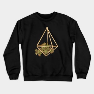 Gold Succulent Planter Crewneck Sweatshirt